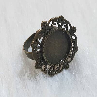 Finger Ring Antique Bronze Modal 02 Finger Ring Antique Bronze Modal 02