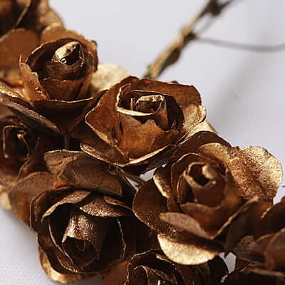 Artificial Flowers Gold Small Artificial Flowers Gold Small