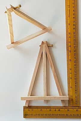Wooden Easel Brass Screw 7" Wooden Easel Brass Screw 7"
