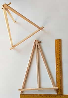 Wooden Easel Brass Screw 12" Wooden Easel Brass Screw 12"