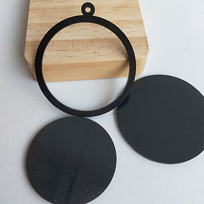 Mini Hoop Circle Black 5.5cm Mini Hoop Circle Black 5.5cm