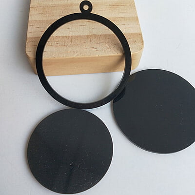 Mini Hoop Circle Black 6cm Mini Hoop Circle Black 6cm