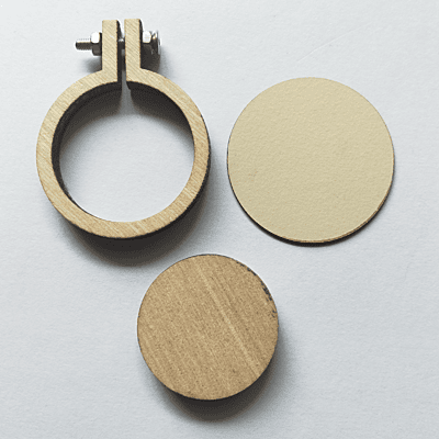 Mini Hoop Circle With Screw Veneer 4 cm Mini Hoop Circle With Screw Veneer 4 cm