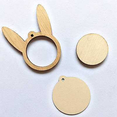 Mini Hoop Bunny Veneer Medium Mini Hoop Bunny Veneer Medium