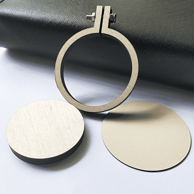Mini Hoop Circle With Screw Veneer 5 cm