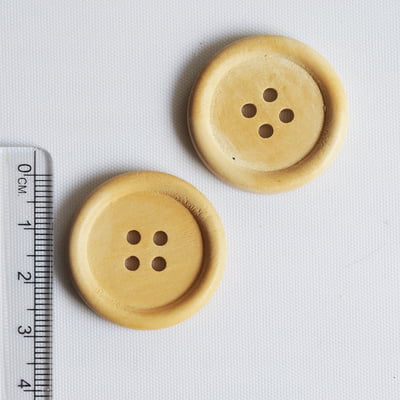 Wood Button Natural