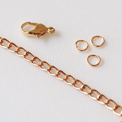 Chain Modal Two Rose Gold Small