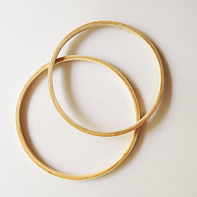 Circle Wooden Hoop Without Screw