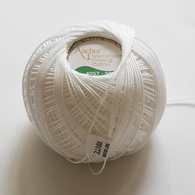 Anchor Mercer Knitting Cotton White