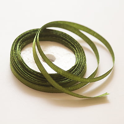 Satin Ribbon Fern Green 1/4 Inch