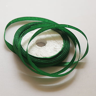 Satin Ribbon Green 1/4 Inch