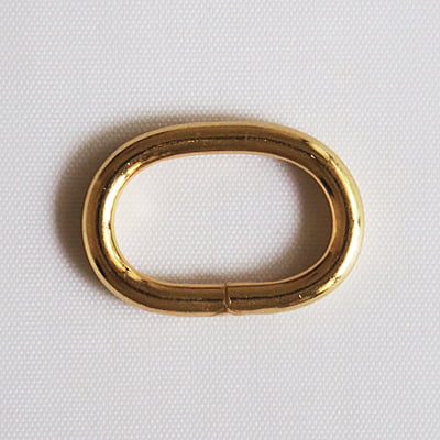 D Ring Oval Gold 25 mm