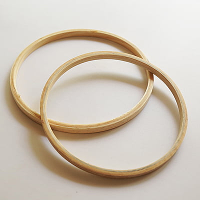 Circle Wooden Hoop Without Screw