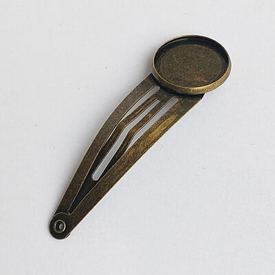 Tic Tac Hair Clip Bezel 16 mm