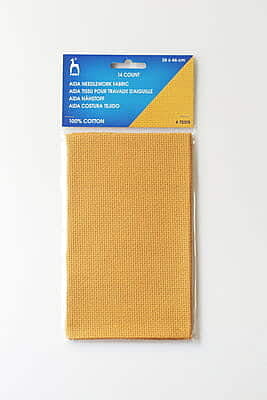 Pony Aida Fabric 38 x 46 cm  Golden Yellow 14C