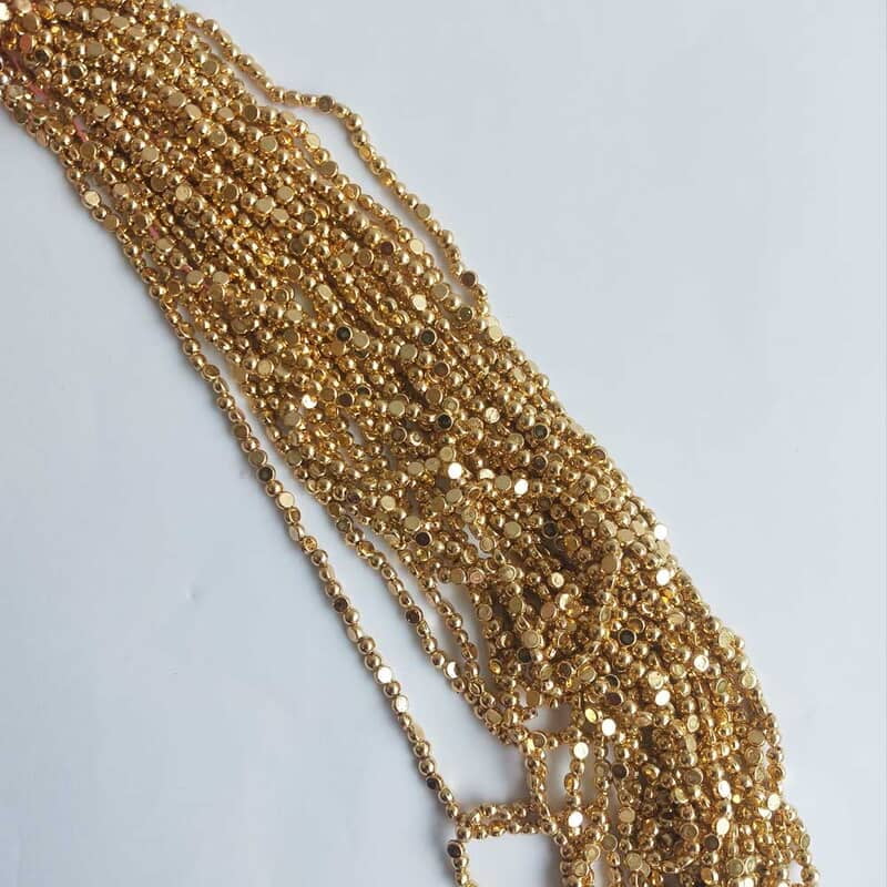 Half Cut Beads Bright Gold Half Cut Beads Bright Gold