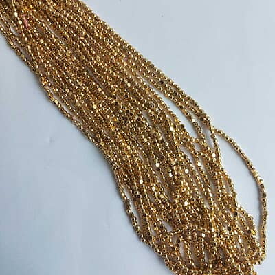 Half Cut Beads Bright Gold Half Cut Beads Bright Gold