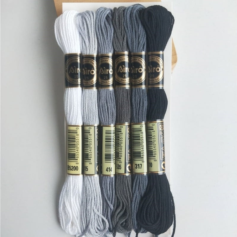 Airo Embroidery Thread Set Grey family Airo Embroidery Thread Set Grey family