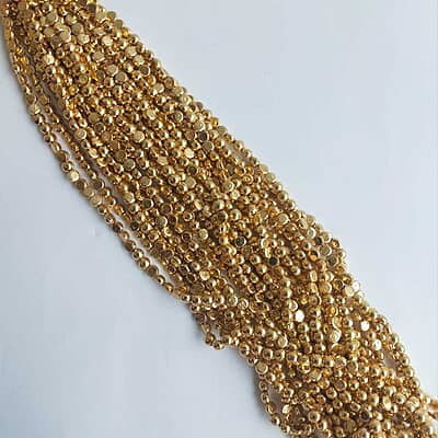 Half Cut Beads Bright Gold Half Cut Beads Bright Gold
