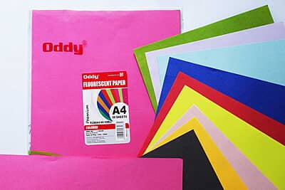 Oddy Craft Paper Fluorescent A4