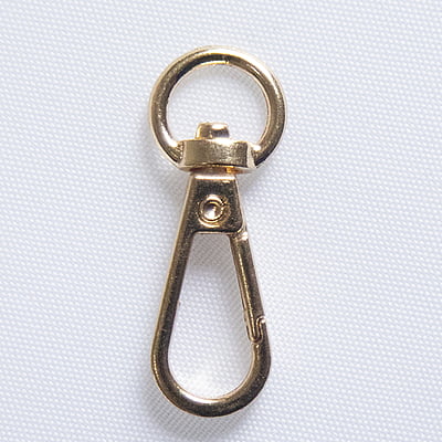 D Ring Clasp Round gold 14 mm