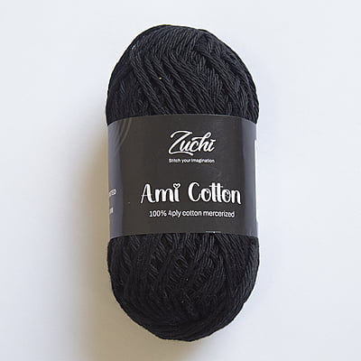 Zuchi Ami Cotton Yarn Black