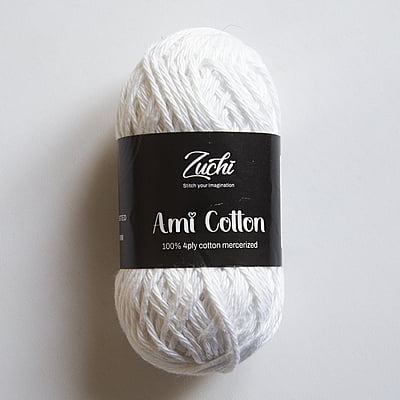 Zuchi Ami Cotton Yarn White