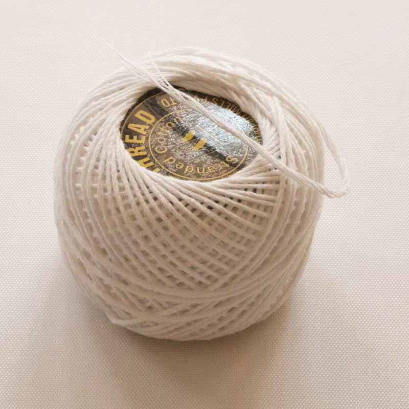 Gopal Embroidery Thread White 10 gm Gopal Embroidery Thread White 10 gm