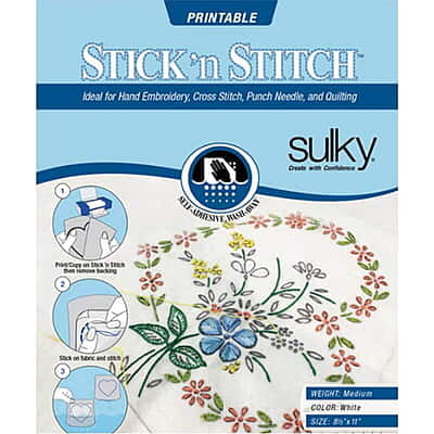 Sulky Stick n Stitch Water Soluble  Printable  Paper - Sheet