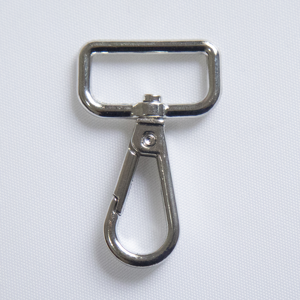 D Ring Clasp Rectangle Chrome Silver 32 mm D Ring Clasp Rectangle Chrome Silver 32 mm