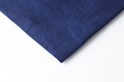 Casement Embroidery Fabric Navy Blue