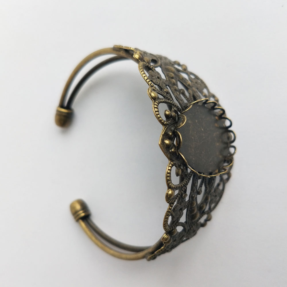 Bracelet Bezel Oval Antique Bronze