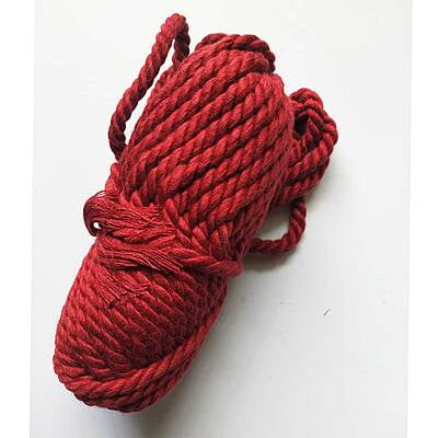 Chunky Cotton Yarn Red 100 gm