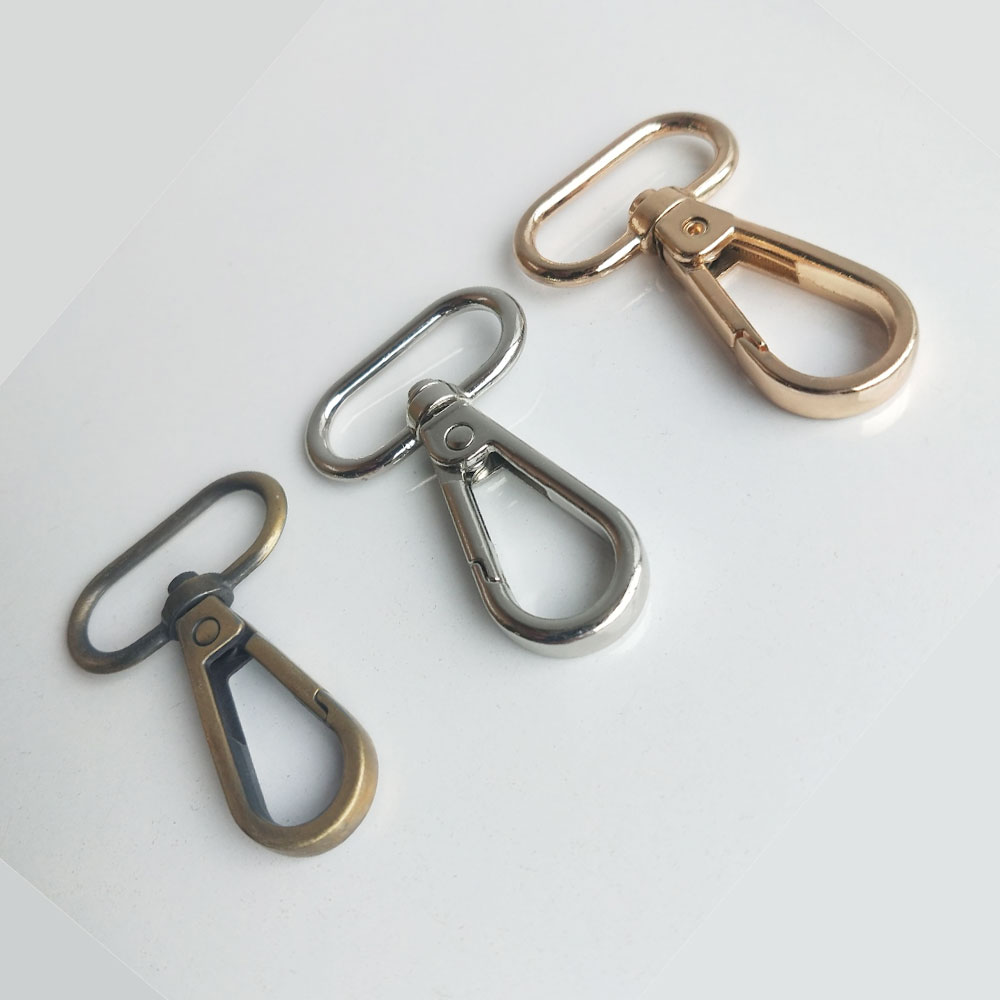 D Ring Clasp Oval Antique Bronze 32 mm