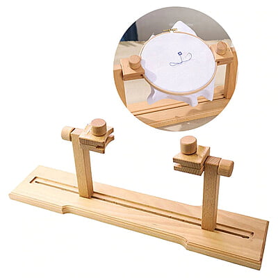Embroidery Hoop Stand- Beech Table Embroidery Hoop Stand- Beech Table
