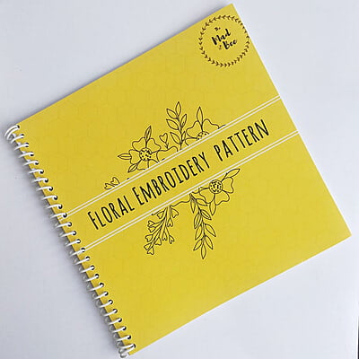 Embroidery Pattern Floral Book