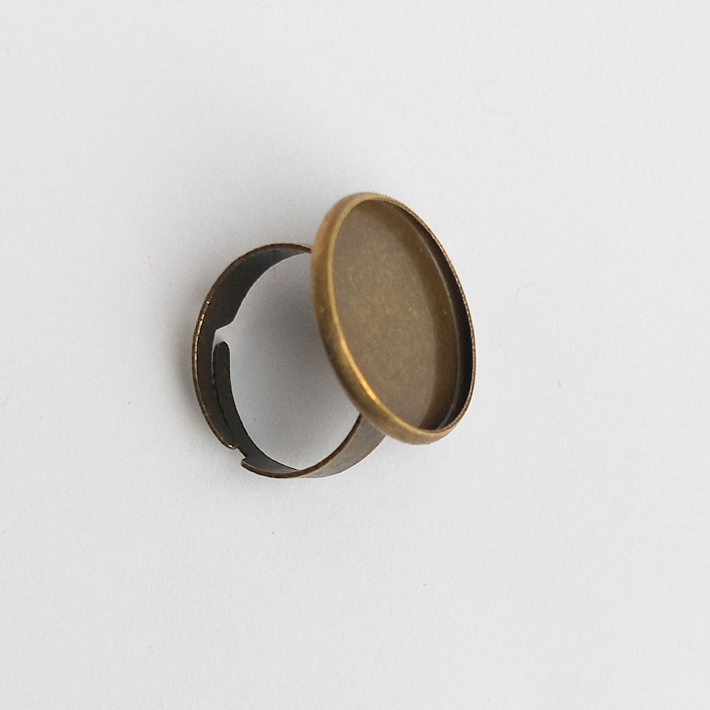 Finger Ring Antique Bronze 18 mm