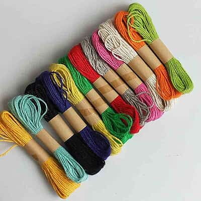Jute Thread Assorted Colors Jute Thread Assorted Colors