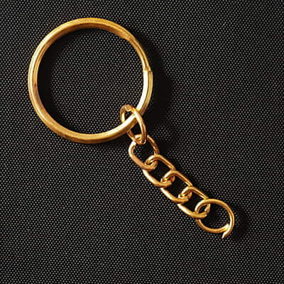 Key Chain Gold 5pcs