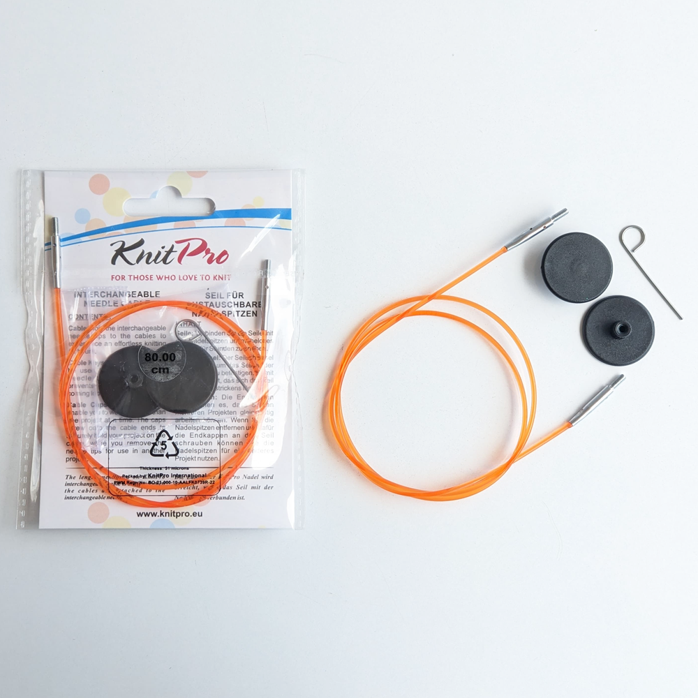 KnitPro Interchangeable Coloured  Needle Cable