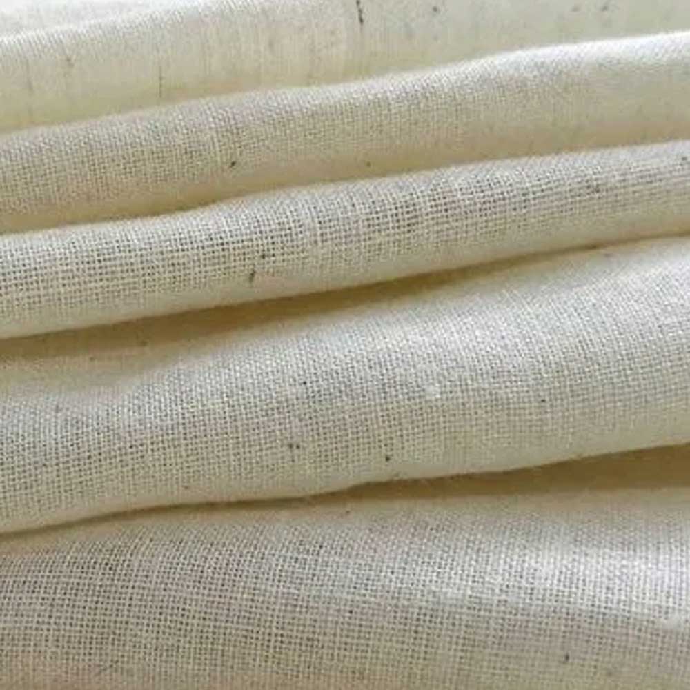 Pure Linen Fabric Off White