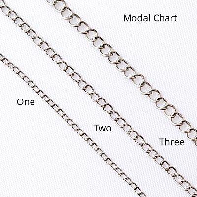 Chain Modal Three Chrome Silver