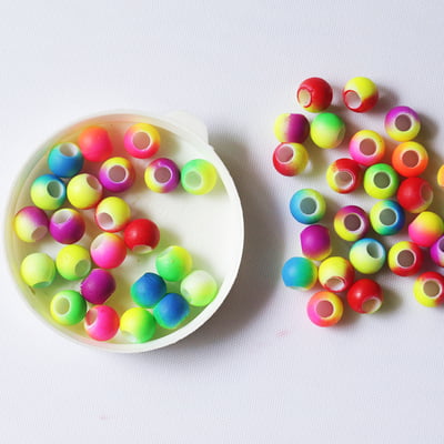 Multicolored Plastic Beads