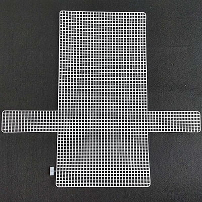 Plastic Canvas Sheet White- shapes