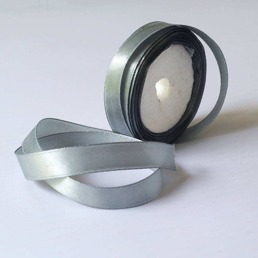Satin Ribbon Silver 1/2 Inch