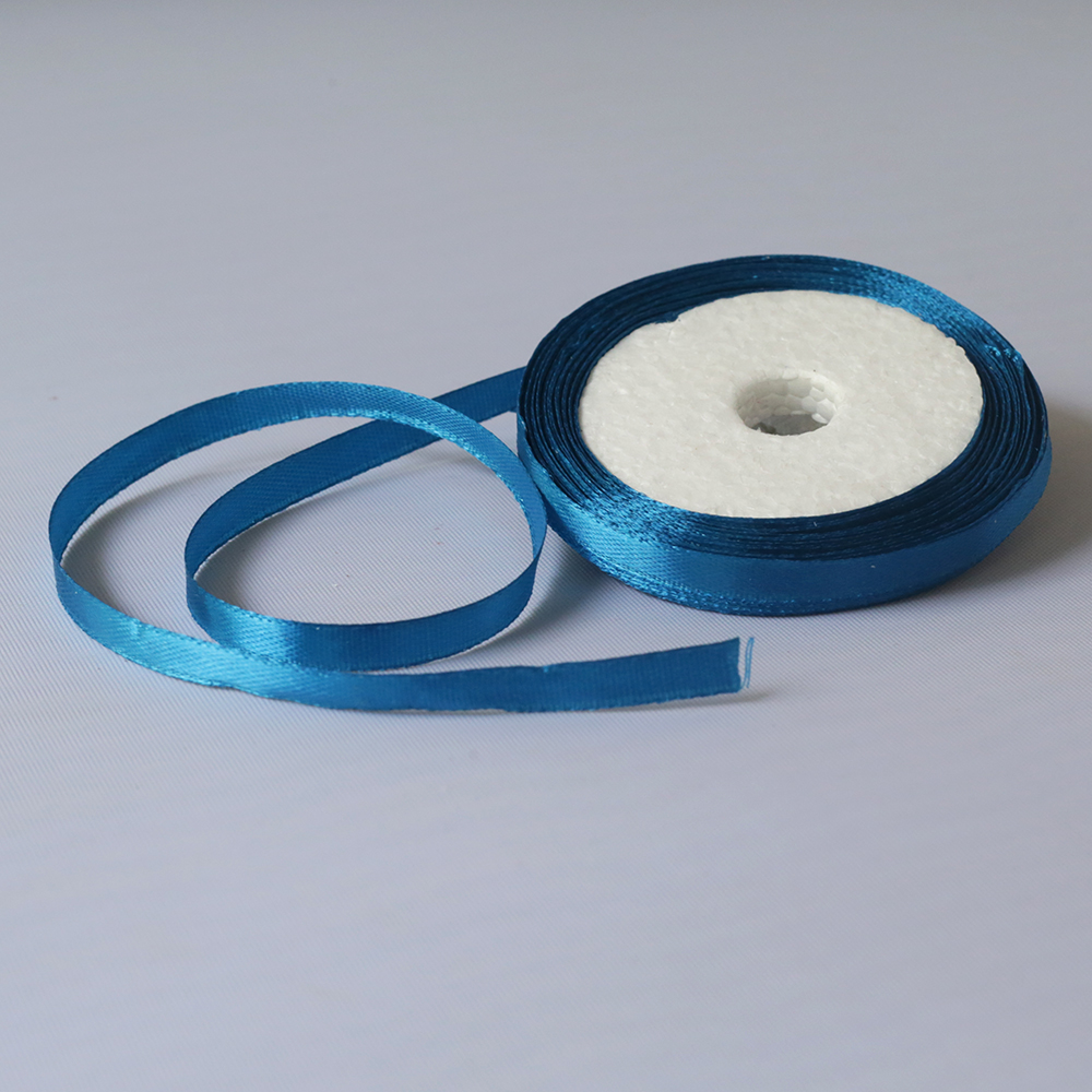 Satin Ribbon Turquoise Blue 1/4 Inch