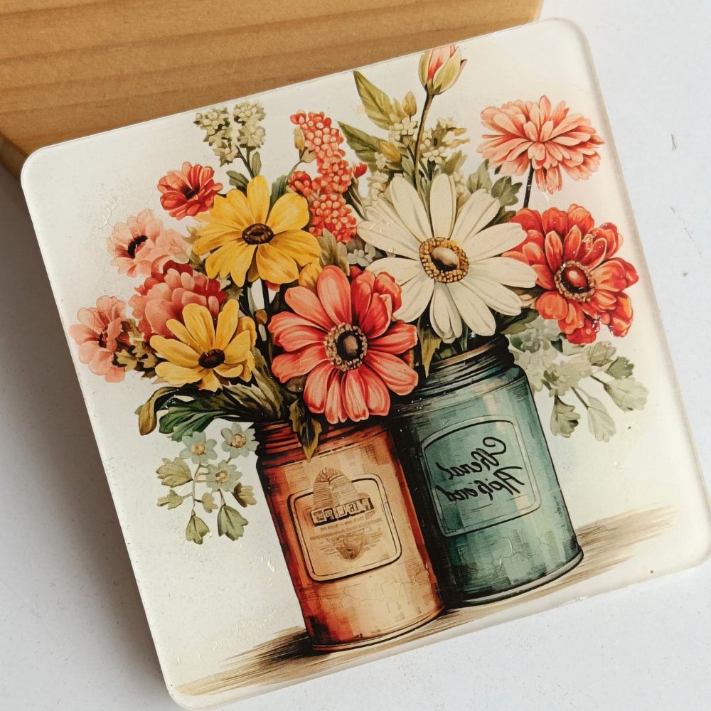 Vintage Floral Needle Minder Large Vintage Floral Needle Minder Large