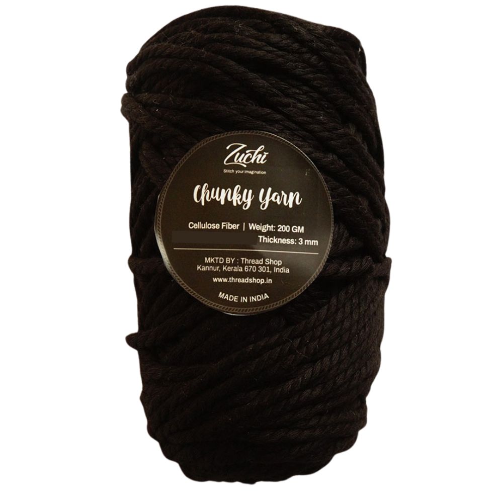 Zuchi Chunky Yarn-Black
