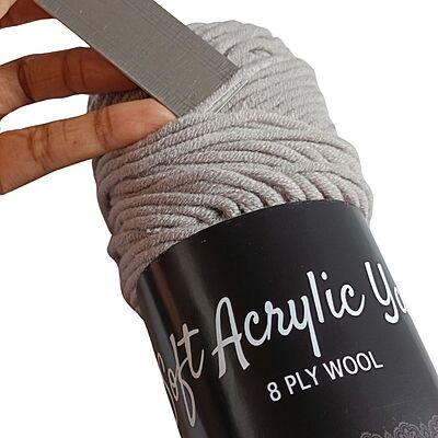 Soft Acrylic Yarn 8 ply Dove Grey Soft Acrylic Yarn 8 ply Dove Grey
