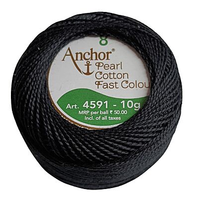 Anchor  Pearl Cotton  Black